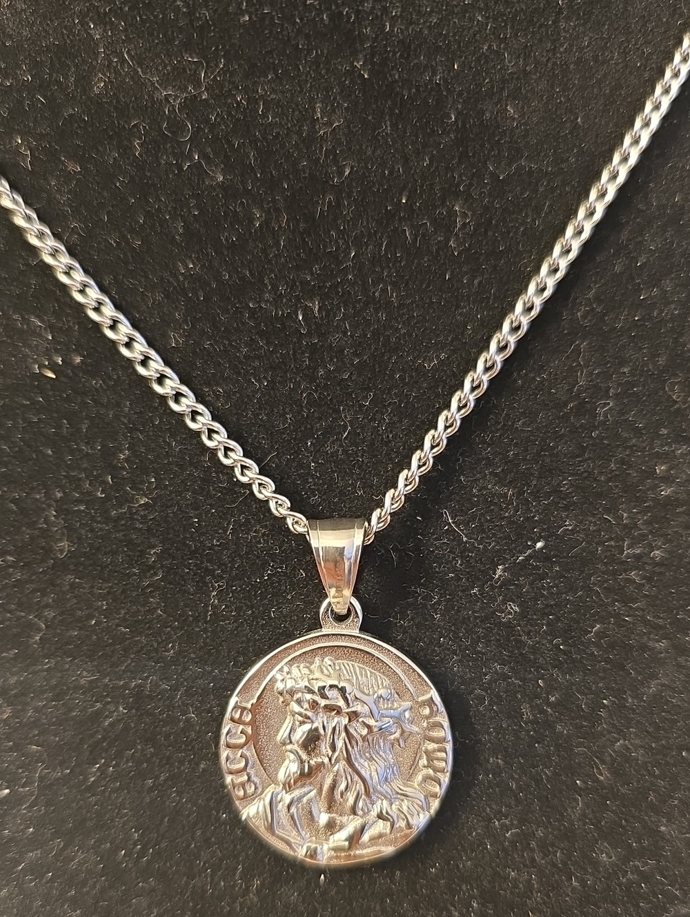 Pendant Necklace God Grant Me The Serenity, Stainless Steel New